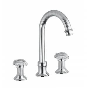 Смеситель для раковины высокий Bugnatese Olympia Kristal